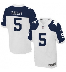 Nike Dallas Cowboys #5 Dan Bailey White Thanksgiving Throwback Mens Stitched NFL Elite Jersey Nike Dallas Cowboys #5 Dan Bailey White Thanksgiving Throwback Mens Stitched NFL Elite Jersey