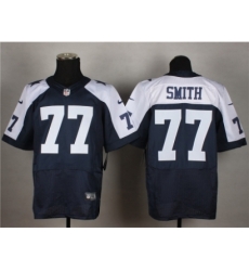 Nike Dallas Cowboys 77 Tyron Smith blue Elite thankgiving NFL Jersey Nike Dallas Cowboys 77 Tyron Smith blue Elite thankgiving NFL Jersey