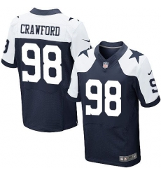 Nike Dallas Cowboys #98 Tyrone Crawford White Thanksgiving Throwback Men 27s Stitched NFL Elite Jersey Nike Dallas Cowboys #98 Tyrone Crawford White Thanksgiving Throwback Men 27s Stitched NFL Elite Jersey