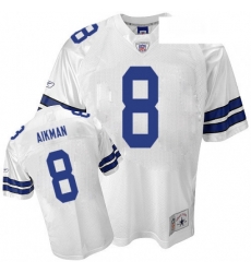 Reebok Dallas Cowboys 8 Troy Aikman Authentic White Legend Throwback NFL Jersey Reebok Dallas Cowboys 8 Troy Aikman Authentic White Legend Throwback NFL Jersey