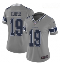 Cowboys #19 Amari Cooper Gray Women Stitched Football Limited Inverted Legend Jersey Cowboys #19 Amari Cooper Gray Women Stitched Football Limited Inverted Legend Jersey