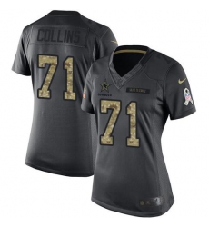 Nike Cowboys #71 La 27el Collins Black Womens Stitched NFL Limited 2016 Salute to Service Jersey Nike Cowboys #71 La 27el Collins Black Womens Stitched NFL Limited 2016 Salute to Service Jersey