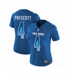 Womens Dallas Cowboys 4 Dak Prescott Limited Royal Blue NFC 2019 Pro Bowl Football Jersey Womens Dallas Cowboys 4 Dak Prescott Limited Royal Blue NFC 2019 Pro Bowl Football Jersey