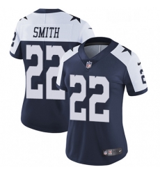 Womens Nike Dallas Cowboys 22 Emmitt Smith Elite Navy Blue Throwback Alternate NFL Jersey Womens Nike Dallas Cowboys 22 Emmitt Smith Elite Navy Blue Throwback Alternate NFL Jersey