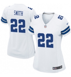 Womens Nike Dallas Cowboys 22 Emmitt Smith Game White NFL Jersey Womens Nike Dallas Cowboys 22 Emmitt Smith Game White NFL Jersey