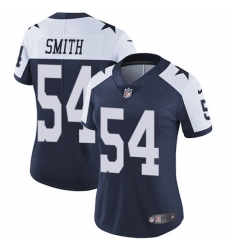 Womens Nike Dallas Cowboys 54 Jaylon Smith Navy Blue Throwback Alternate Vapor Untouchable Limited Player NFL Jersey Womens Nike Dallas Cowboys 54 Jaylon Smith Navy Blue Throwback Alternate Vapor Untouchable Limited Player NFL Jersey