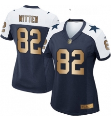 Womens Nike Dallas Cowboys 82 Jason Witten Elite NavyGold Throwback Alternate NFL Jersey Womens Nike Dallas Cowboys 82 Jason Witten Elite NavyGold Throwback Alternate NFL Jersey
