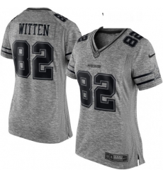 Womens Nike Dallas Cowboys 82 Jason Witten Limited Gray Gridiron NFL Jersey Womens Nike Dallas Cowboys 82 Jason Witten Limited Gray Gridiron NFL Jersey