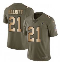 Youth Nike Dallas Cowboys 21 Ezekiel Elliott Limited OliveGold 2017 Salute to Service NFL Jersey Youth Nike Dallas Cowboys 21 Ezekiel Elliott Limited OliveGold 2017 Salute to Service NFL Jersey
