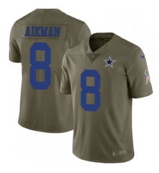 Youth Nike Dallas Cowboys 8 Troy Aikman Limited Olive 2017 Salute to Service NFL Jersey Youth Nike Dallas Cowboys 8 Troy Aikman Limited Olive 2017 Salute to Service NFL Jersey