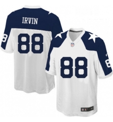 Youth Nike Dallas Cowboys 88 Michael Irvin Elite White Throwback Alternate NFL Jersey