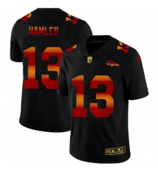 Denver Broncos 13 KJ Hamler Men Black Nike Red Orange Stripe Vapor Limited NFL Jersey Denver Broncos 13 KJ Hamler Men Black Nike Red Orange Stripe Vapor Limited NFL Jersey