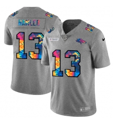 Denver Broncos 13 KJ Hamler Men Nike Multi Color 2020 NFL Crucial Catch NFL Jersey Greyheather Denver Broncos 13 KJ Hamler Men Nike Multi Color 2020 NFL Crucial Catch NFL Jersey Greyheather