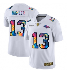 Denver Broncos 13 KJ Hamler Men White Nike Multi Color 2020 NFL Crucial Catch Limited NFL Jersey Denver Broncos 13 KJ Hamler Men White Nike Multi Color 2020 NFL Crucial Catch Limited NFL Jersey