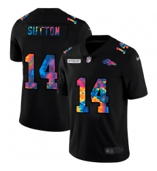 Denver Broncos 14 Courtland Sutton Men Nike Multi Color Black 2020 NFL Crucial Catch Vapor Untouchable Limited Jersey Denver Broncos 14 Courtland Sutton Men Nike Multi Color Black 2020 NFL Crucial Catch Vapor Untouchable Limited Jersey