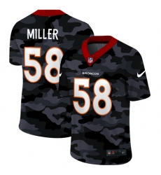 Denver Broncos 58 Von Miller Men Nike 2020 Black CAMO Vapor Untouchable Limited Stitched NFL Jersey Denver Broncos 58 Von Miller Men Nike 2020 Black CAMO Vapor Untouchable Limited Stitched NFL Jersey
