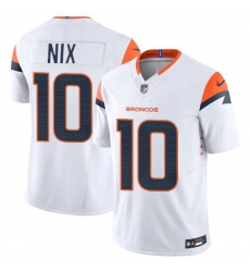 Men Denver Broncos 10 Bo Nix White 2024 Draft F U S E Vapor Limited Stitched Football Jersey Men Denver Broncos 10 Bo Nix White 2024 Draft F U S E Vapor Limited Stitched Football Jersey