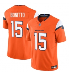 Men Denver Broncos 15 Nik Bonitto Orange 2025 Draft F U S E Vapor Limited Stitched Football Jersey Men Denver Broncos 15 Nik Bonitto Orange 2025 Draft F U S E Vapor Limited Stitched Football Jersey