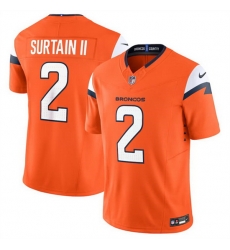 Men Denver Broncos 2 Pat Surtain II Orange 2024 F U S E Vapor Limited Stitched Football Jersey Men Denver Broncos 2 Pat Surtain II Orange 2024 F U S E Vapor Limited Stitched Football Jersey