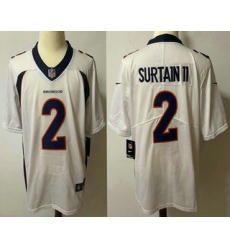 Men Denver Broncos 2 Patrick Surtain II White 2021 Vapor Untouchable Stitched NFL Nike Limited Jersey Men Denver Broncos 2 Patrick Surtain II White 2021 Vapor Untouchable Stitched NFL Nike Limited Jersey