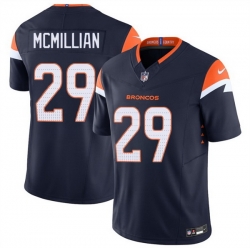Men Denver Broncos 29 Ja 27Quan McMillan Navy F U S E  Vapor Limited Stitched Football Jersey
