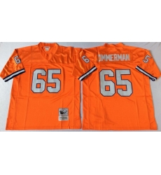 Men Denver Broncos 65 Gary Zimmerman Orange M&N Throwback Jersey Men Denver Broncos 65 Gary Zimmerman Orange M&N Throwback Jersey