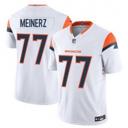 Men Denver Broncos 77 Quinn Meinerz White F U S E  Vapor Limited Stitched Football Jersey