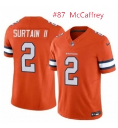 Men Denver Broncos McCaffrey #87 Orange Stitched NFL Jersey Men Denver Broncos McCaffrey #87 Orange Stitched NFL Jersey