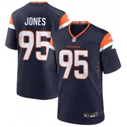 Men Denver Broncos Sai'Vion Jones #95 Navy Stitched F U S E Nike NFL Jersey