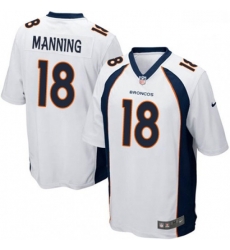 Men Nike Denver Broncos 18 Peyton Manning Game White NFL Jersey Men Nike Denver Broncos 18 Peyton Manning Game White NFL Jersey