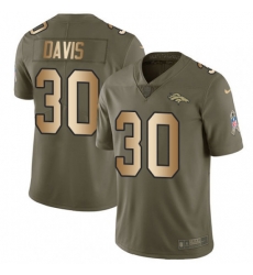 Men Nike Denver Broncos 30 Terrell Davis Limited OliveGold 2017 Salute to Service NFL Jersey Men Nike Denver Broncos 30 Terrell Davis Limited OliveGold 2017 Salute to Service NFL Jersey