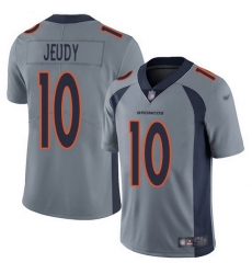 Nike Broncos 10 Jerry Jeudy Gray Men Stitched NFL Limited Inverted Legend Jersey Nike Broncos 10 Jerry Jeudy Gray Men Stitched NFL Limited Inverted Legend Jersey