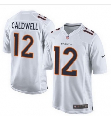 Nike Broncos #12 Andre Caldwell White Mens Stitched NFL Game Event Jersey Nike Broncos #12 Andre Caldwell White Mens Stitched NFL Game Event Jersey