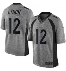 Nike Broncos #12 Paxton Lynch Gray Mens Stitched NFL Limited Gridiron Gray Jersey Nike Broncos #12 Paxton Lynch Gray Mens Stitched NFL Limited Gridiron Gray Jersey