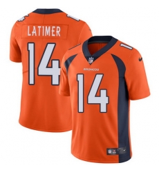 Nike Broncos #14 Cody Latimer Orange Team Color Mens Stitched NFL Vapor Untouchable Limited Jersey Nike Broncos #14 Cody Latimer Orange Team Color Mens Stitched NFL Vapor Untouchable Limited Jersey