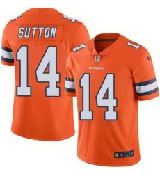 Nike Broncos 14 Courtland Sutton Orange Color Rush Limited Jersey Nike Broncos 14 Courtland Sutton Orange Color Rush Limited Jersey