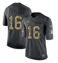 Nike Broncos #16 Bennie Fowler Black Mens Stitched NFL Limited 2016 Salute to Service Jersey Nike Broncos #16 Bennie Fowler Black Mens Stitched NFL Limited 2016 Salute to Service Jersey
