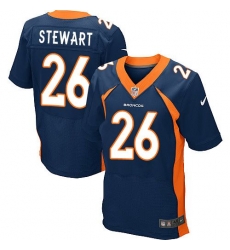 Nike Broncos #26 Darian Stewart Navy Blue Alternate Mens Stitched NFL New Elite Jersey Nike Broncos #26 Darian Stewart Navy Blue Alternate Mens Stitched NFL New Elite Jersey