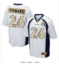 Nike Broncos #26 Darian Stewart White Mens Stitched NFL Game Super Bowl 50 Collection Jersey Nike Broncos #26 Darian Stewart White Mens Stitched NFL Game Super Bowl 50 Collection Jersey