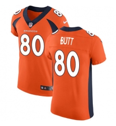 Nike Broncos #80 Jake Butt Orange Team Color Mens Stitched NFL Vapor Untouchable Elite Jersey Nike Broncos #80 Jake Butt Orange Team Color Mens Stitched NFL Vapor Untouchable Elite Jersey