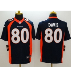 Nike Broncos #80 Vernon Davis Navy Blue Alternate Mens Stitched NFL New Limited Jersey Nike Broncos #80 Vernon Davis Navy Blue Alternate Mens Stitched NFL New Limited Jersey