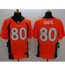 Nike Broncos #80 Vernon Davis Orange Team Color Mens Stitched NFL New Elite Jersey Nike Broncos #80 Vernon Davis Orange Team Color Mens Stitched NFL New Elite Jersey