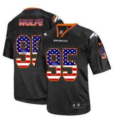 Nike Broncos #95 Derek Wolfe Black Mens Stitched NFL Elite USA Flag Fashion Jersey Nike Broncos #95 Derek Wolfe Black Mens Stitched NFL Elite USA Flag Fashion Jersey