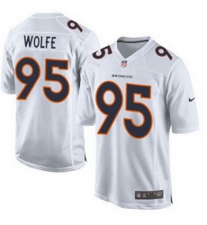 Nike Broncos #95 Derek Wolfe White Mens Stitched NFL Game Event Jersey Nike Broncos #95 Derek Wolfe White Mens Stitched NFL Game Event Jersey