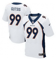 Nike Broncos #99 Adam Gotsis White Mens Stitched NFL New Elite Jersey Nike Broncos #99 Adam Gotsis White Mens Stitched NFL New Elite Jersey