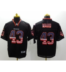 Nike Denver Broncos 43 T.J. Ward Black Elite USA Flag Fashion NFL Jersey Nike Denver Broncos 43 T.J. Ward Black Elite USA Flag Fashion NFL Jersey