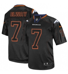 Nike Denver Broncos 7 John Elway Lights Out Black Elite NFL Jersey Nike Denver Broncos 7 John Elway Lights Out Black Elite NFL Jersey