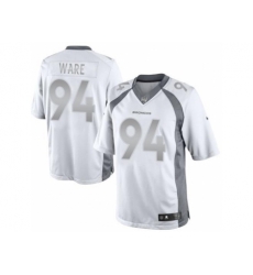 Nike Denver Broncos 94 DeMarcus Ware White Limited Platinum NFL Jersey Nike Denver Broncos 94 DeMarcus Ware White Limited Platinum NFL Jersey