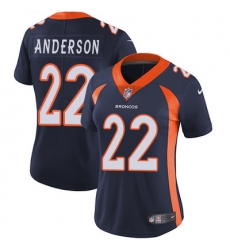 Nike Broncos #22 C J Anderson Blue Alternate Womens Stitched NFL Vapor Untouchable Limited Jersey Nike Broncos #22 C J Anderson Blue Alternate Womens Stitched NFL Vapor Untouchable Limited Jersey