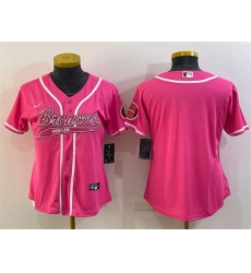 Women Denver Broncos Blank Pink With Patch Cool Base Stitched Baseball Jersey Women Denver Broncos Blank Pink With Patch Cool Base Stitched Baseball Jersey